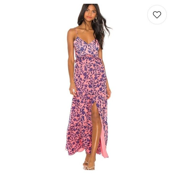 X REVOLVE Eliana Dress in Pink Floral House of Harlow 1960 Size S Wedding Party